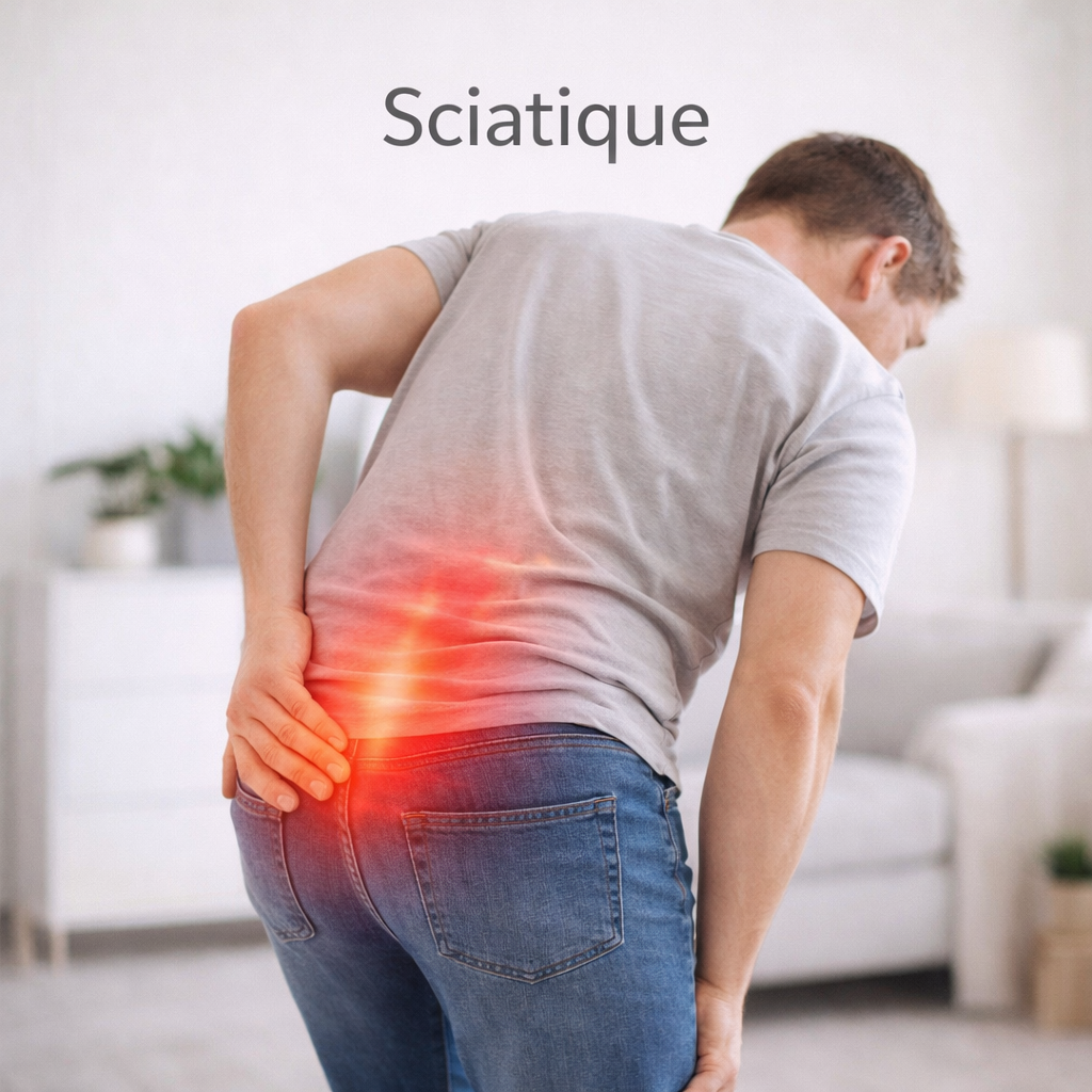 sciatique douleur jambe osteopathe Béziers